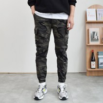 뉴에스지 밀리터리 기모본딩 반밴딩 카고 조거팬츠