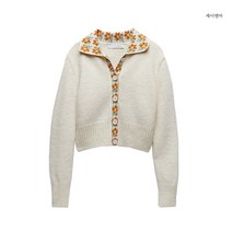 자라 ZARA 스타일 니트 가디건 싱글 패치 4331115