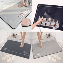 JKC 국내배송 욕실 빨아쓰는 규조토 발매트 5세대, 베이비베어(45x70)