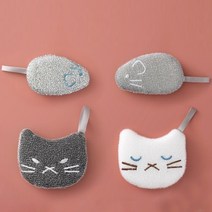 고양이 수세미 4개 세트