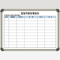 차량현황판 주차 관리 운행 일보 칠판 화이트보드 인쇄 도안보드 주문제작 700x500, 자석형(자석부착O), 화이트우드