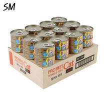 SM 프로베스트 캣 푸드 참치&연어 80gX24개 영양간식 길냥이 고양이 캔 간식, 참치와게맛살