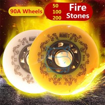 52 104 156 208 firestones 스케이트 휠 80mm 76mm 72mm 흰색 노란색, 80mm 화이트 208스톤