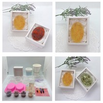 에코비누비 카렌듈라 투명 허브 꽃 비누 만들기 키트 (5인용) 수제 비누재료 DIY 패키지