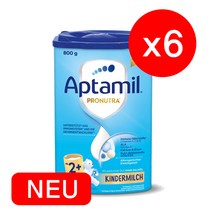 (대용량) 압타밀 킨더밀쉬 프로누트라 플러스 2단계 800g 6개_리뉴얼 분유_용량 꼭 확인하세요!!, 6