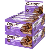 퀘스트뉴트리션 프로틴 바 60g, 카라멜 초콜릿 청크, 24개입