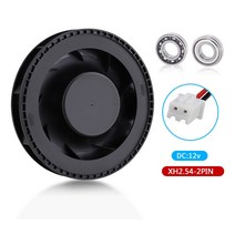 컴퓨터 Gdstime-100x25mm 10025 DC 12V 송풍기 원심 팬 100mm x 25mm 10cm 볼 베어링 모터 자동차 공기 호환 냉각, 한개옵션0