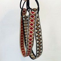 [made] 빈티지 다이아몬드패턴 씰링 고무줄 헤어밴드
