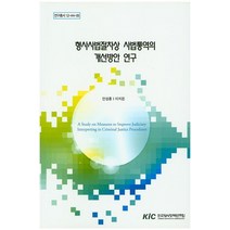 형사사법절차상 사법통역의 개선방안 연구, 한국형사정책연구원