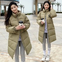 POMTOR 여성 겨울 패딩 아우터 두꺼운 외투