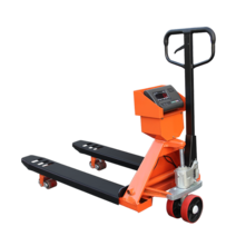 전자 저울 핸드카 수동 지게차 운반기 물류 공장 마트, 1톤-포크 폭 69cm 나일론 휠