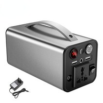 파워뱅크 캠핑용파워뱅크 인산철파워뱅크 45000mAh 보조베터리 발전기 180W 배터리 충전기 전원 스테이션 110V 220V 비상 공급 장치 야외 캠핑, [02] 110 볼트, [01] 45000mah sliver