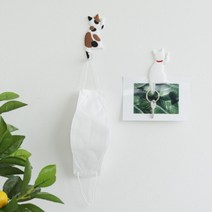 무타공 현관 냉장고 열쇠 마스크 고양이꼬리 자석행거, 상세 설명 참조