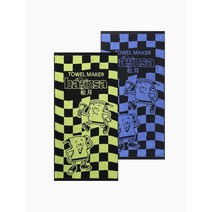 TOWELKUN 페이스타월 - 타올쿤즈 - 그린5P+블루5P, FREE