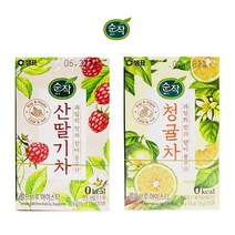 순작 산딸기차/ 청귤차 티백/ 과일티백/ 에이드만들기, 산딸기차20T, 본상품선택