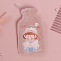 풋 워머 Cartoon Hot Water Bottle Bag for Girls Plush Shoulder Hand Warmer Heat Pack Belly Instant Wi, 11 Small Size-B02
