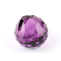 인테리어 크리스탈 무드등 힐링 무드 1 조각 유리면 처리 공 다양한 색상 40mm 조명 프리즘 공 샹들리에 서스펜션, 어두운 보라색