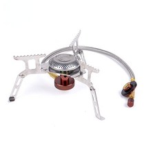 미니 화목난로 캠핑 장작 가스 난로 집 밖의 관광객 가열기 강한 불 히터 관광 여행, 1-가스 스토브