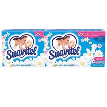 수아비텔 세탁 건조기시트 필드 플라워 40Ct Suavitel Laundry Dryer Sheets Field Flowers Scent, 2팩