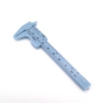 80mm 플라스틱 버니어 캘리퍼스 다이얼 게이지 마이크로 미터 측정 눈금자 내경 깊이 측정 도구, 푸른