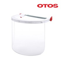 오토스 OTOS 보안면 F-66A (안전모부착형/스프링) 스프링 무색 투명 보안면
