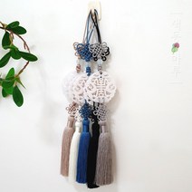 입체 옥 장식 노리개 5가지 색상 중 택 1 한복악세서리 한복장신구 유아노리개