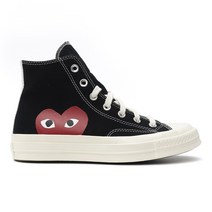 (당일) 22FW 꼼데가르송 컨버스 척테일러 1970S 블랙 하이 스니커즈 P1K112 BLACK