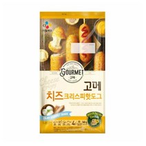 CJ더마켓 회사 간식 점심 메뉴 도시락 반찬 휴게소 음식 브런치 고메 치즈크리스피핫도그 감자 찹쌀 모짜렐라 체다 치즈 소시지 340G, 20개
