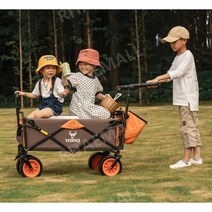 야외 접이식 휴대용 어린이 트롤리 캠핑카트 4륜 어린이 트롤리 캠핑 피크닉 캠핑카, Z