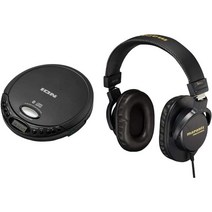 ION Audio Bluetooth 호환 휴대용 CD 플레이어 및 Marantz Pro 모니터 헤드폰 CD GO & MPH-1, 단일옵션, 모니터 스피커 세트