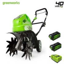 그린웍스 G-MAX 40V 충전 경작기 배토기 텃밭 관리기 농기계 배터리2팩, 4.0Ah 배터리 2팩
