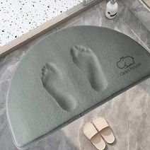두꺼운 메모리폼 반달 욕실 발매트 주방매트 - 51668EA, 본상품선택