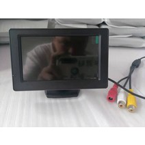 모니터 CCTV 듀얼모니터 가정용 모니터 HD 7인치/8인치 hdmi 액정화면 vga 차량용 휴대용 미니 TV, 06 4.3인치+전원