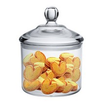 Cookie Jar Vinkoe Kitchen Clear Acrylic Airtight Jar for Nuts Cookies Candy Chocolate 40 OZ, 1