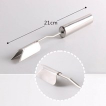과일세척기 야채 농산물 채소 식품 세척기 스테인레스 스틸 파인 나이프 미끄럼 방지 필러 간편한 청소 삽 과일 도구 주방, 1 PC 3