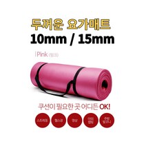 두꺼운 요가매트 이동식 요가매트 헬스매트 운동용품 실내매트 층간소음매트 홈트매트 스트레칭매트 헬스장매트 요가패트 홈트레이닝매트 가정용매트 스트랩매트, 블루, 15mm