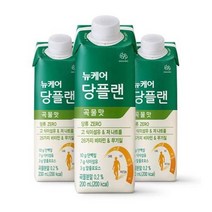 웰라이프 영양보충 뉴케어 당플랜 곡물맛 200mlx30팩 1박스 (스마일팩) 고단백 간식 노인식 영양균형식 체중조절, 9set