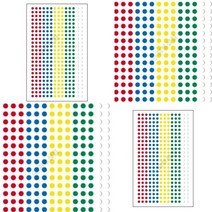 오색스티커 333-1 지름3mm 6매 네모스티커 원형스티커제작 타원형스티커 별스티커 유아스티커북 포토스티커 다이