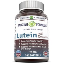 어메이징뉴트리션 포뮬러 루테인 20mg 제아잔틴 소프트젤, 240개입, 1개