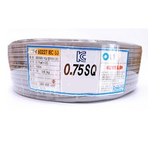 전선 sj-VCTFK 장원형 전선 0.75SQ X 2C 비닐캡타이어코드-100m(옥내 전기 전자 음향기기 조명 소형전기공사), 1개