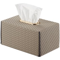 간단한 손으로 짠 텍스처 티슈 상자 유럽 현대 가죽 종이 타월 침실 거실 장 홈 인테리어, 한개옵션1, 03 C