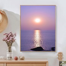 아름다운 동해 일출 바다 풍경 보석십자수 diy 새해 소망 소원들어주는 큐빅 비즈 그림, 50x70cm
