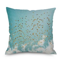 조약돌소파수채화 쿠션 커버 기하학적 추상 풍경 소파 베개 케이스 북유럽 단순 슬립, 02 60109-2_01 450*450 미리메터