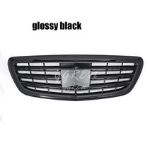 프론트 gt r 그릴 메르세데스 벤츠 s 클래스 w222 2014-2018 크롬 블랙, 03 Glossy Black