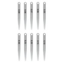 미터법 두께 필러 게이지 세트 0.05-0.30mm 갭 측정 도구 폭 2 개, CHINA, 0.25mm