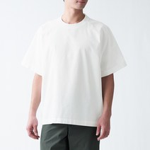 무인양품 MUJI 남성 인도면 워싱 반소매 티셔츠 ACC20A1S