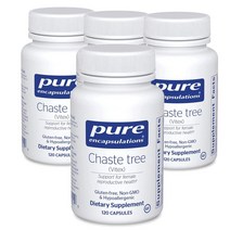 퓨어인캡슐레이션 Pure Encapsulations 여성 체스트 트리 바이텍스 225mg 베지캡슐 120캡슐, 4팩