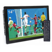 이동형tv 2022 d14 14 인치 hd 휴대용 dvb-t2 atsc 디지털 아날로그 텔레비전 mini small car support mp4 ac3 hdin monitor, 없음