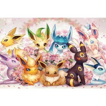 포켓몬스터 DIY 보석십자수 피카츄 DIY 다이아몬드 그림 세트 보석비즈십자수 거실 장식, 60*80CM, KTMSN-09