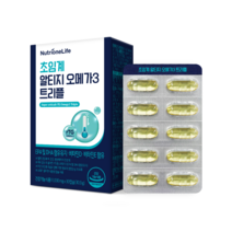 뉴트리원 초임계 식물성 알티지 오메가3 트리플 EPA DHA rTG 오메가3 6중복합기능성, 1개, 30정, 30정
